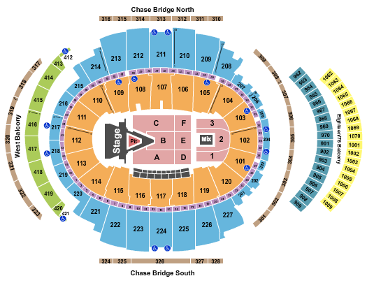Madison Square Garden Seating Chart: Aerosmith 2024
