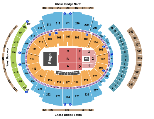 Madison Square Garden Seating Chart: Andrea Bocelli