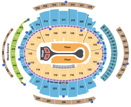 Madison Square Garden Seating Chart: Benson Boone