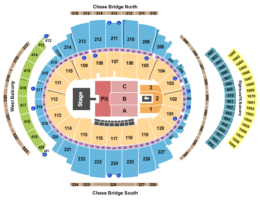 Madison Square Garden Seating Chart: Cage The Elephant