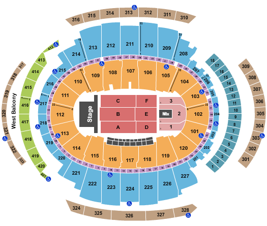 Madison Square Garden Seating Chart: Daddy Yankee