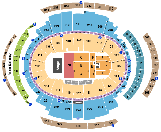 Madison Square Garden Seating Chart: Dave Matthews Band 1