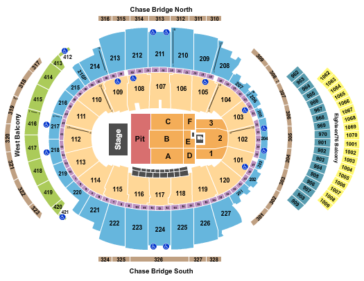 Madison Square Garden Seating Chart: Dave Matthews Band 1