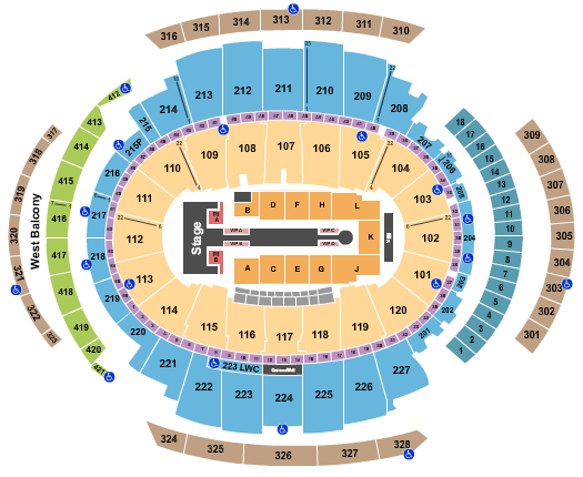 Madison Square Garden Seating Chart: Jennifer Lopez 2024