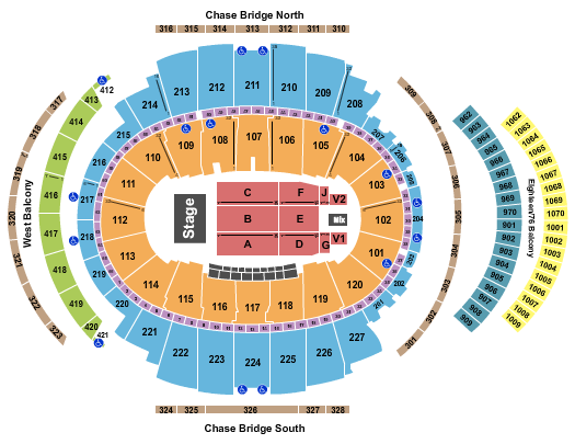 Madison Square Garden Seating Chart: Jonas Brothers