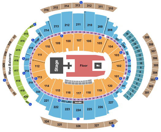 Madison Square Garden Seating Chart: Louis Tomlinson