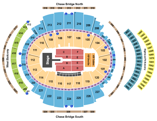 Madison Square Garden Seating Chart: Mary J. Blige