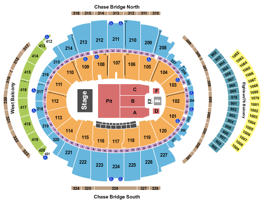 Madison Square Garden Seating Chart: Mumford & Sons
