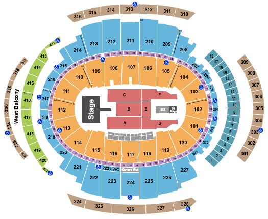 Madison Square Garden Seating Chart: Niall Horan