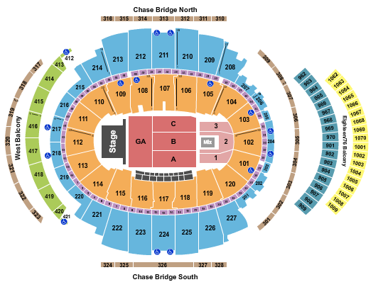 Madison Square Garden Seating Chart: Springsteen