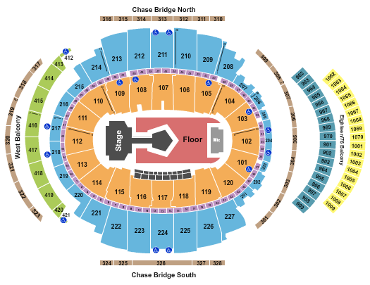 Madison Square Garden Seating Chart: Tomorrow X Together