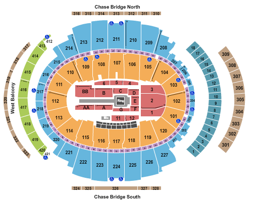 Madison Square Garden Seating Chart: WWE 4
