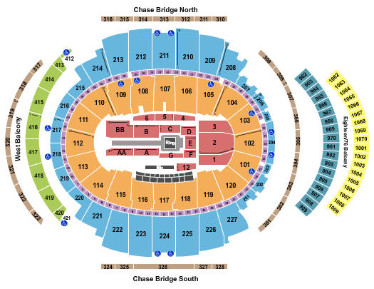 Madison Square Garden Seating Chart: WWE - Smackdown