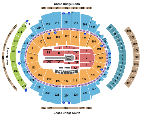 Madison Square Garden Seating Chart: WWE - Smackdown