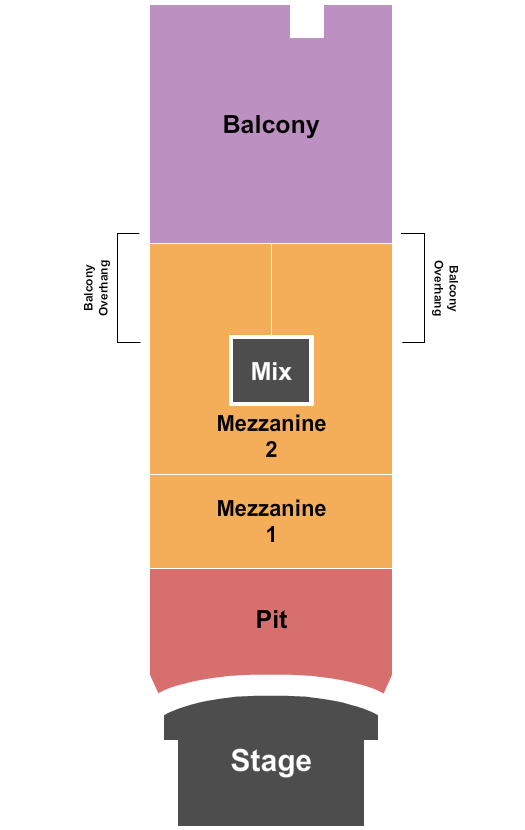 Madison Theater - Covington Seating Chart: End Stage GA