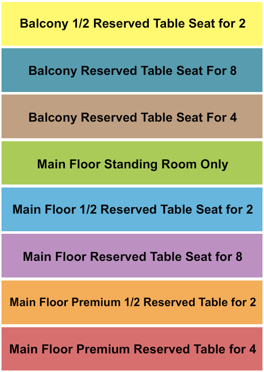 Madlife Stage & Studios Seating Chart: GA/MF/Balcony RSVD 3