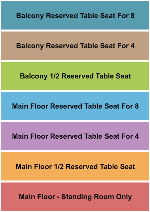 Madlife Stage & Studios Seating Chart: GA/MF/Balcony RSVD 2