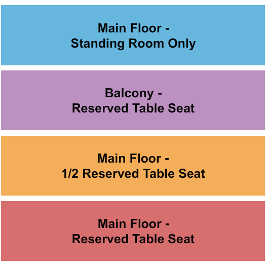 Madlife Stage & Studios Seating Chart: MF/Balcony