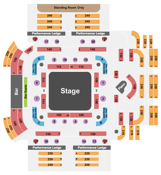 Magic Mike Live - New York Seating Chart: Endstage