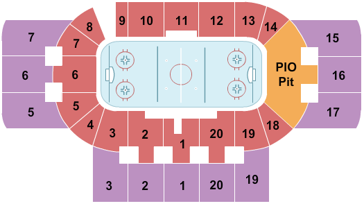 Magness Arena Map