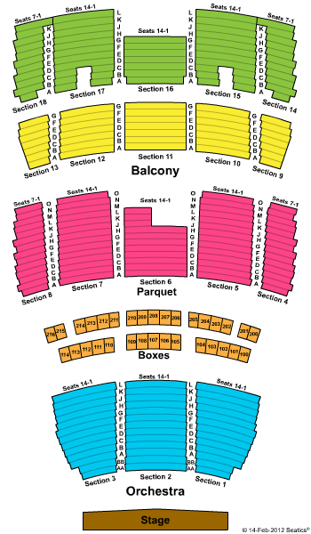 Mahalia Jackson Seating Chart