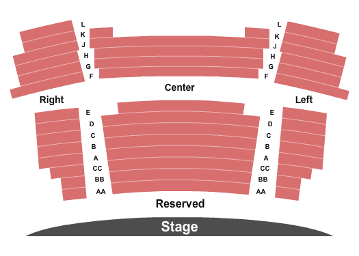 Main Stage at Highlands Performing Arts Center Seating Chart: Endstage