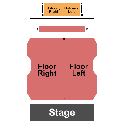 Main Stage at The Mansfield Playhouse Seating Chart: Endstage