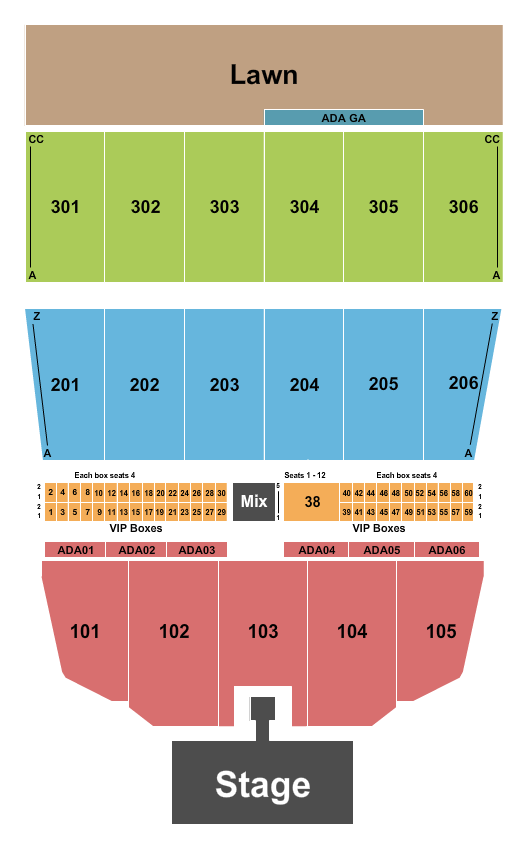 Maine Savings Amphitheater Seating Chart: Pussycat Dolls