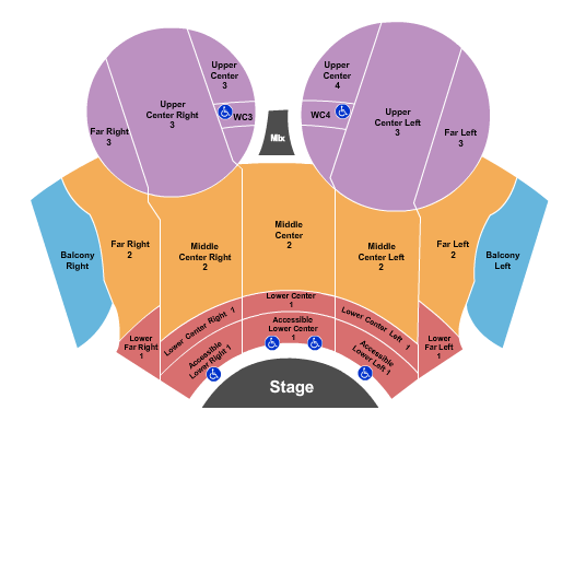 Mainstage at Chandler Center For The Arts - AZ Seating Chart: Endstage 3