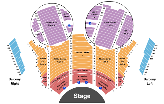 Mainstage at Chandler Center For The Arts - AZ Seating Chart: Endstage 3