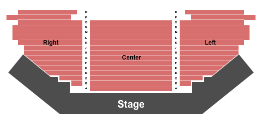Mainstage Theater at Cumberland County Playhouse Seating Chart: Endstage