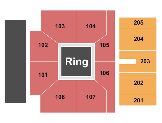 Majed J. Nesheiwat Convention Center Seating Chart: Wrestling