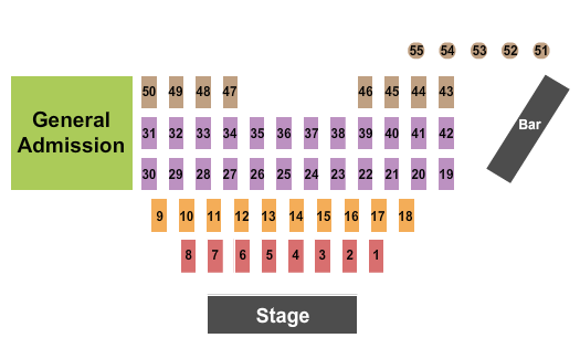 Majestic Event Center - Orlando Seating Chart: Tables