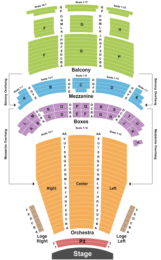 Majestic Theatre - Dallas Seating Chart: Endstage Pit 2