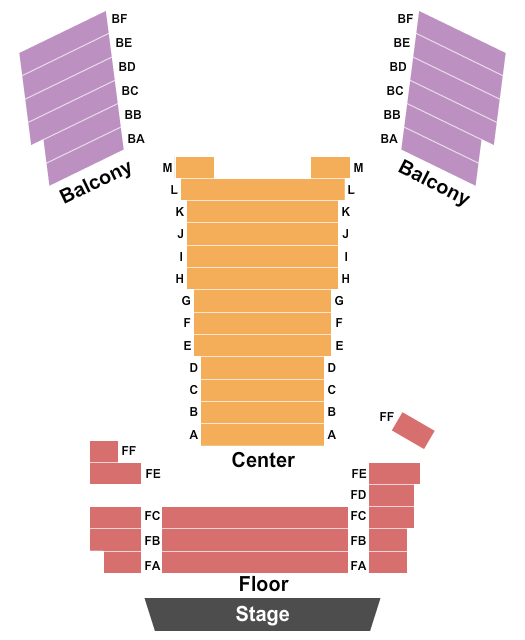 Majestic Theatre - St. John's Seating Chart: Endstage