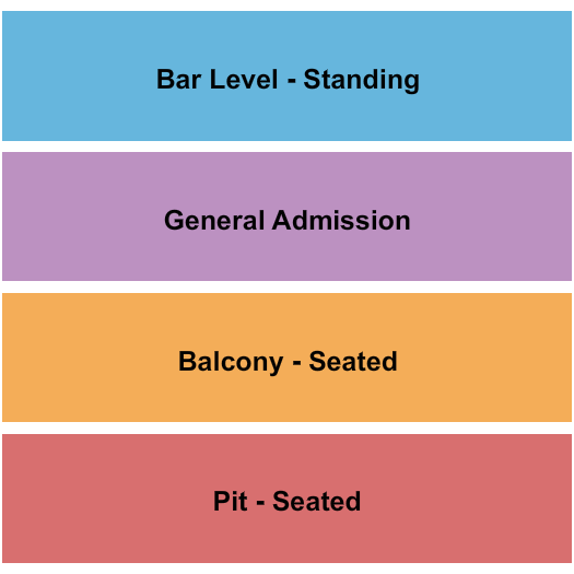 Majestic Ventura Theatre Seating Chart: GA/Pit/Balc - Seated 2