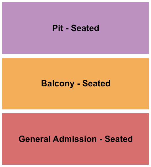 Majestic Ventura Theatre Seating Chart: GA/Pit/Balc - Seated