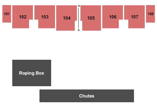 Mallet Event Center Seating Chart: Rodeo