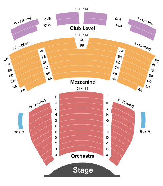 Maltz Theater Seating Chart