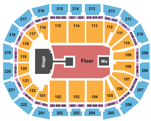 Manchester Arena Map