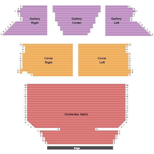 Manchester Opera House Seating Chart: End Stage