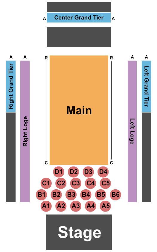 M&T Bank Exchange Seating Chart: Endstage Tables 2