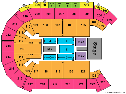 Mandalay Bay Seating Chart