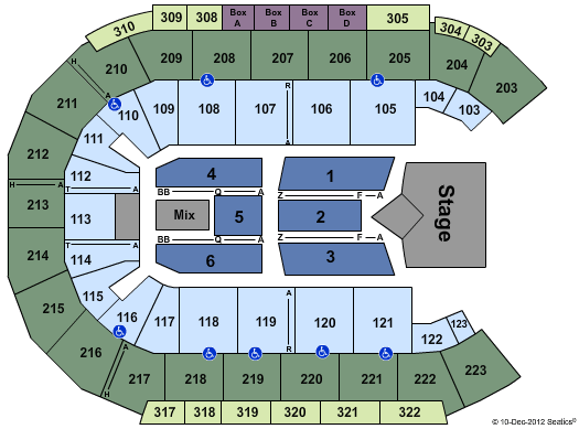 Mandalay Bay Seating Chart
