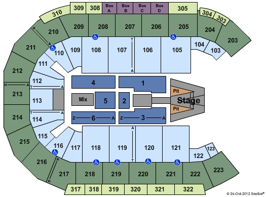 Mandalay Bay Seating Chart