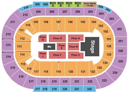 Michelob ULTRA Arena At Mandalay Bay Seating Chart: Nick Cannon's Wild 'N Out Live