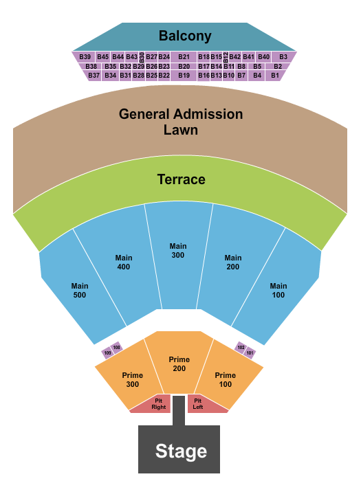 TD Pavilion at The Mann Center For The Performing Arts Seating Chart: Cage the Elephant