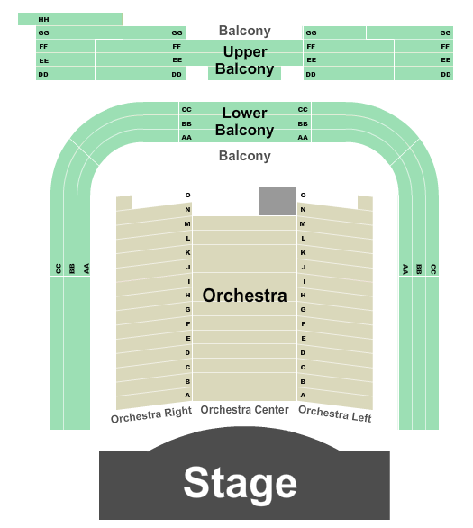 Manuel Artime Performing Arts Center Seating Chart: Endstage 4