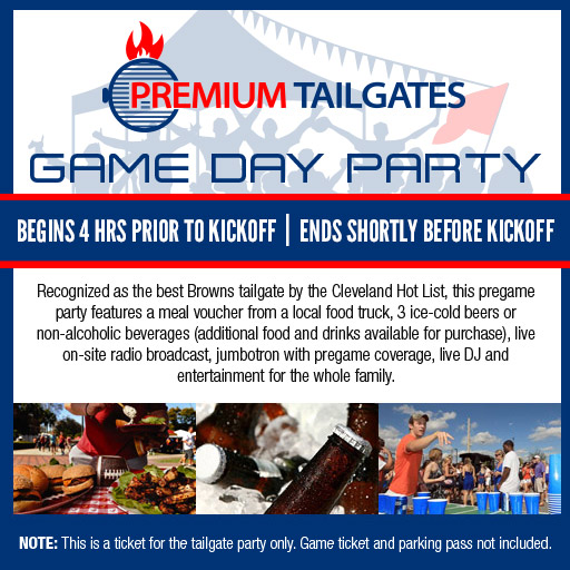 Premium Tailgate Tent - Cleveland Seating Chart: Tailgate