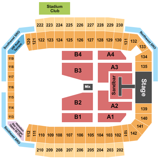 Target Field Seating Chart Kenny Chesney